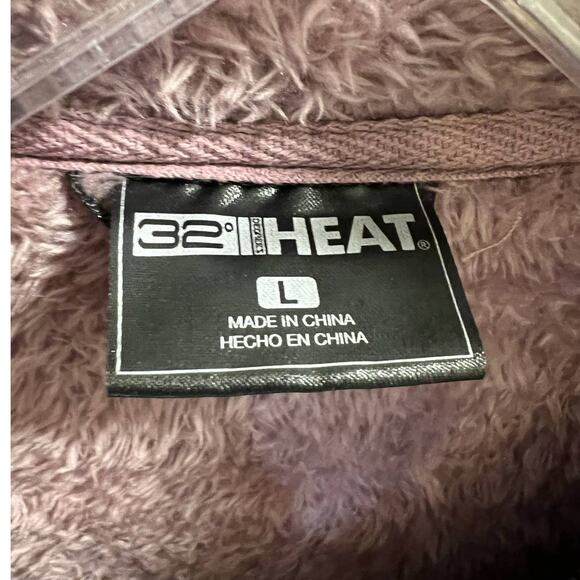 32 DEGREES Heat, L, Purple, Soft Sherpa, Zip front, Coat - Picture 3 of 9